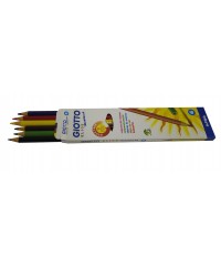 Цветные пластиковые карандаши Giotto Elios Tri  6шт., 276000
