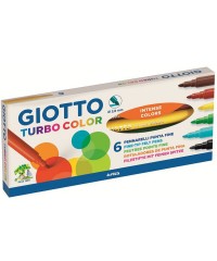 Набор фломастеров Giotto Turbo Color 6 цветов