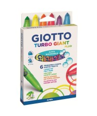 Набор флуоресцентных фломастеров "Turbo Giant", 6 цветов