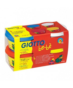 Мягкая паста для моделирования GIOTTO be-be Super Modelling Dough 4шт х 100 гр., 464901