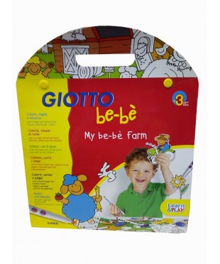 Набор фломастеров Giotto be-be 12шт с раскраской, 465600 