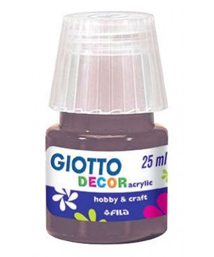 Акриловая краска "Giotto Decor Acrylic", 25 мл, сепия 