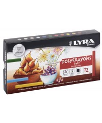 Набор сухой пастели Lyra "Polycrayons Pastel" 12 цветов
