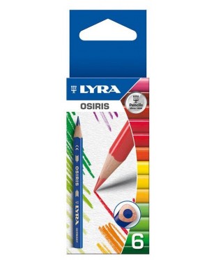 Цветные карандаши,треуг. сечение LYRA OSIRIS Shot 6цв. , L2501060