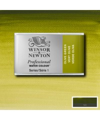 0100447 Акварель Winsor&Newton Artist's, Olive green, кювета