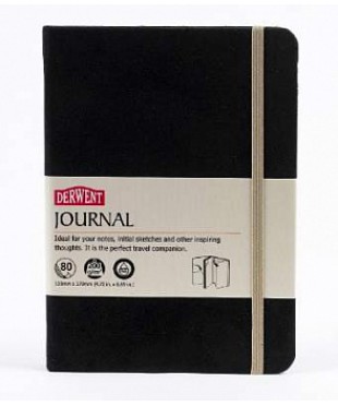  DE2301711 Derwent Journal Блокнот для набросков и эскизов, размер 120х170 мм, 40л, черный