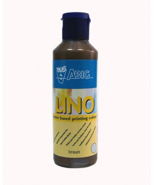 Краска  на водной основе для линогравюр ABIG LINO,160980  80 мл, цвет коричневый