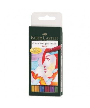 Набор капиллярных ручек Faber-Castell, 6 цветов