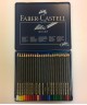  114324 Faber-Castell Карандаши цветные Art Grip, набор из 24 шт. в металлической коробке
