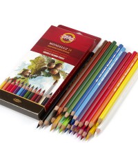  3718024001KSR Набор высококачественных акварельных цветных карандашей 24цв., в карт. кор.
