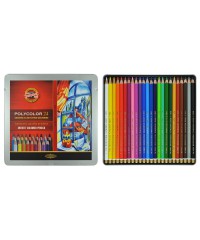  3824024002PL KOH-I-NOOR 3824 (24) Набор высококачественных художественных цветных карандашей "Polyco
