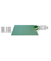 Коврик для резки и макетирования, 45х60 см, толщина 3 мм, сетка с шагом 1 мм/5 см, зеленый DAFA, 22860 