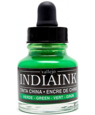 Чернила для каллиграфии индийские INDIAINK, цвет зеленый, 30 мл  35320 
