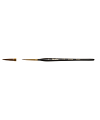 Колонок круглая № 00, ручка черная матовая короткая 111F 